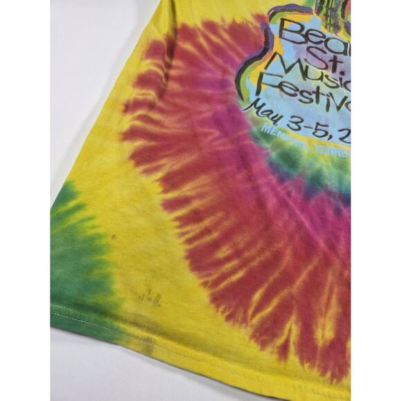 2013 Beale Street Music Festival Shirt Adult LG Tie Dye Graphic Tee - Picture 2 of 5